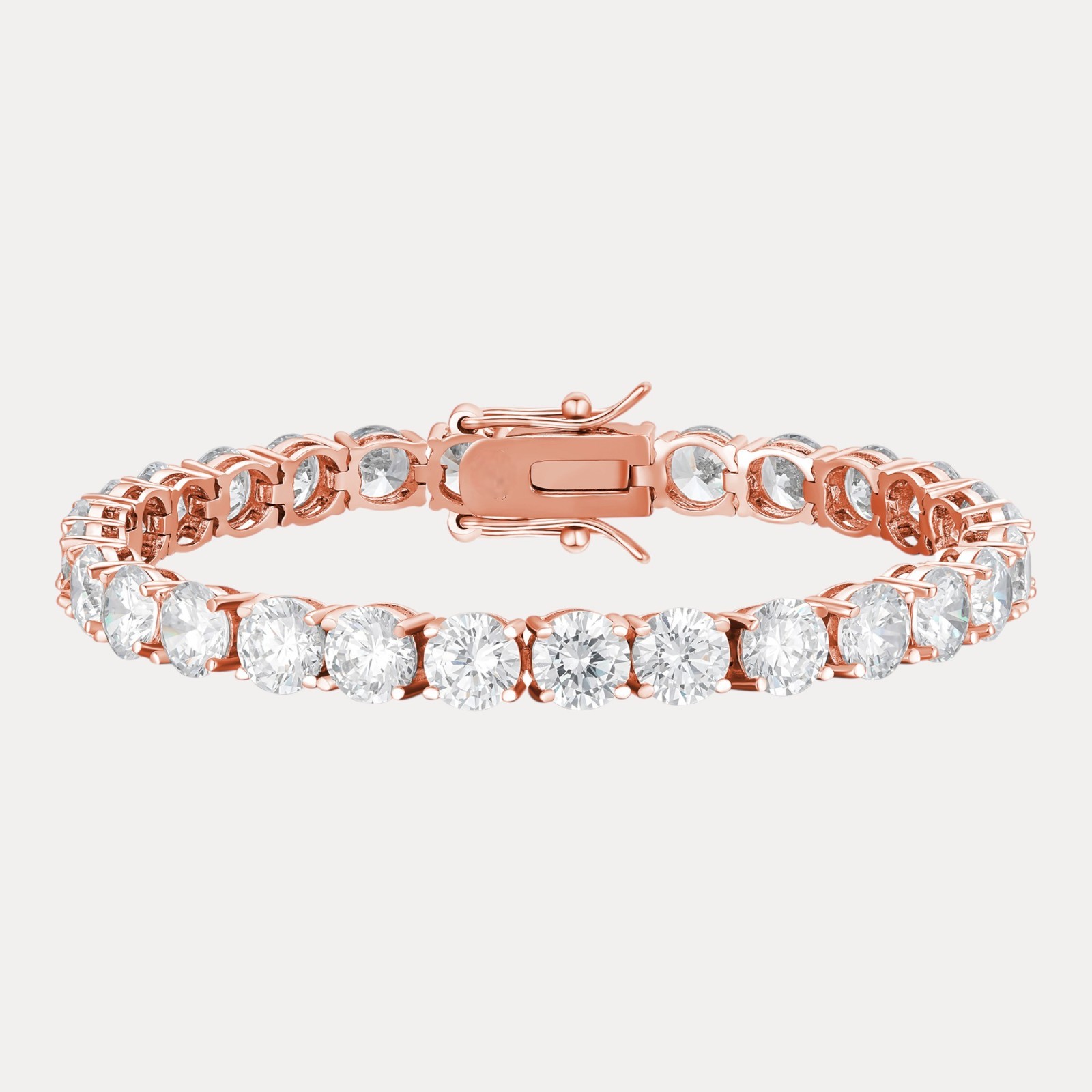 6mm Tennis Bracelet – Moissanite Or CZ – 925 Silver or 14k Gold/Rose Vermeil