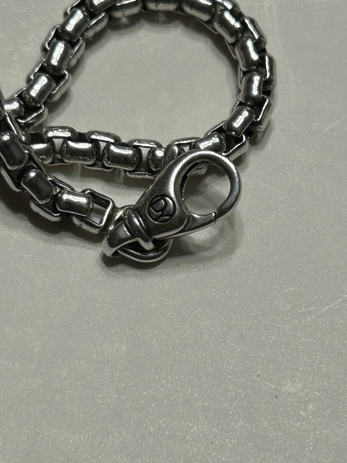 David Yurman Box Chain Necklace in Sterling Silver 18 inch