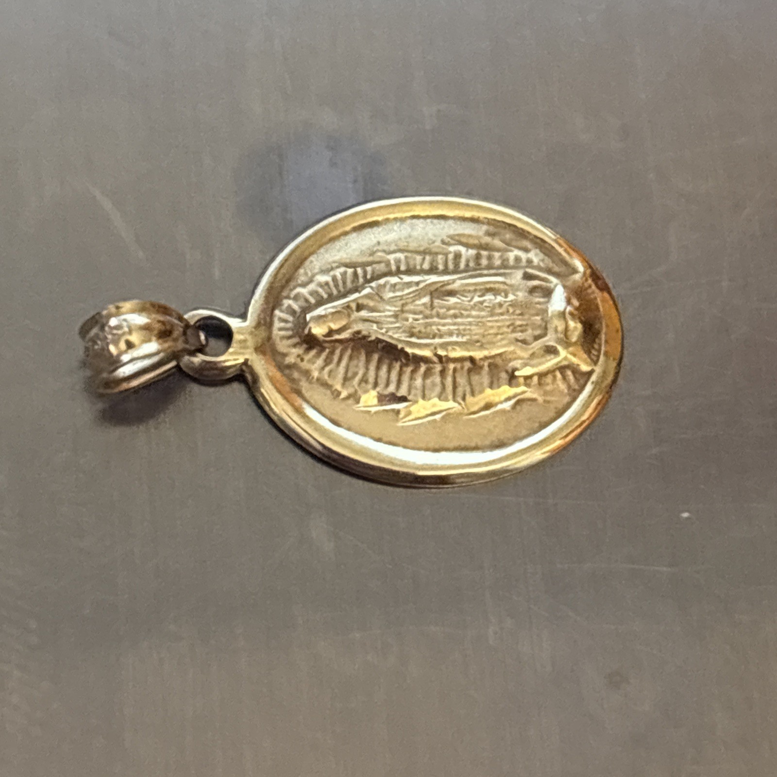 JewelAmerica Inc. 14k Yellow Gold Our Lady of Guadalupe Pendant