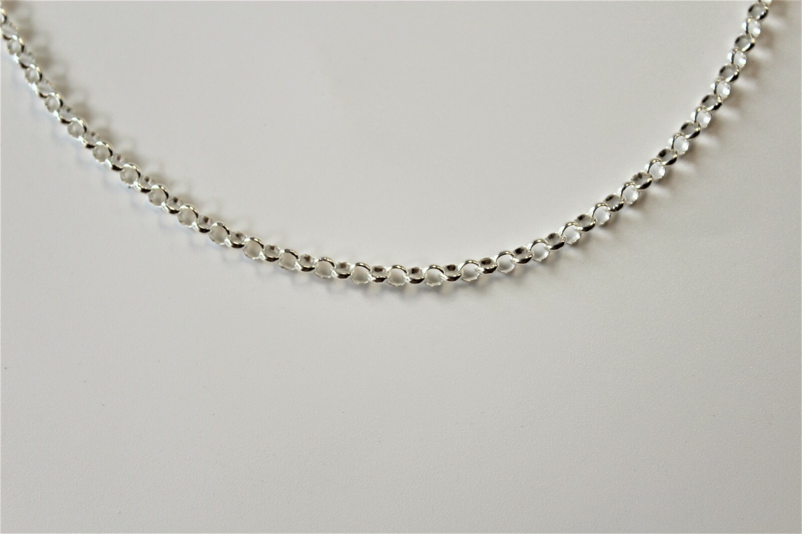 3mm Italy 925 Sterling Silver ROLO Chain Necklaces 16″- 24″