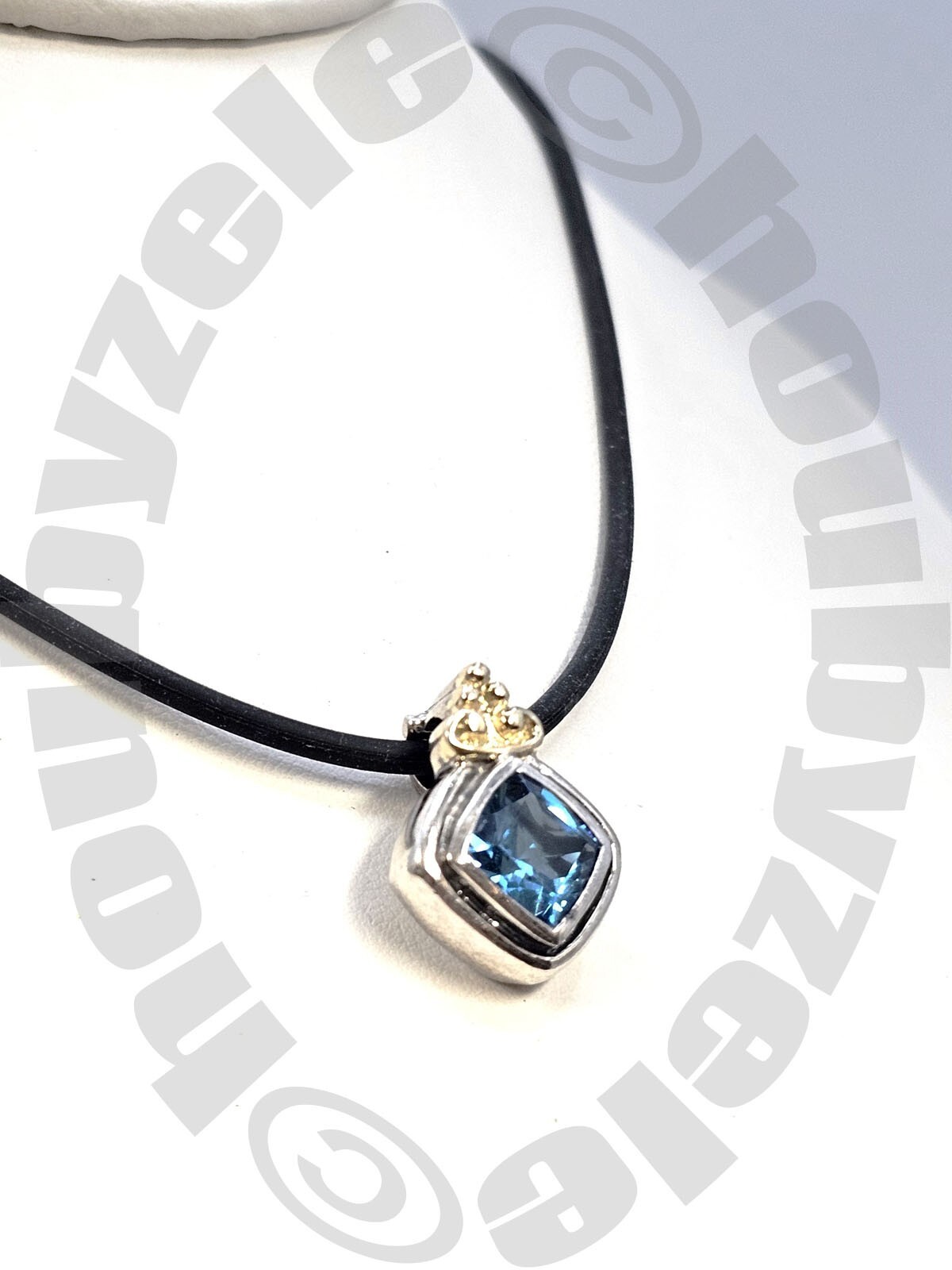 BJC Sterling Frederica Blue Topaz Enhancer