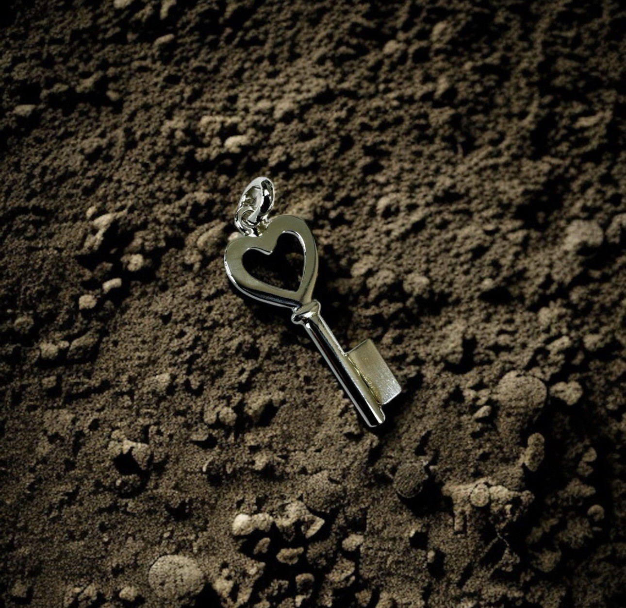 Silver 925 Key Pendant( Optional Could Be Rose Or Yellow Plated)