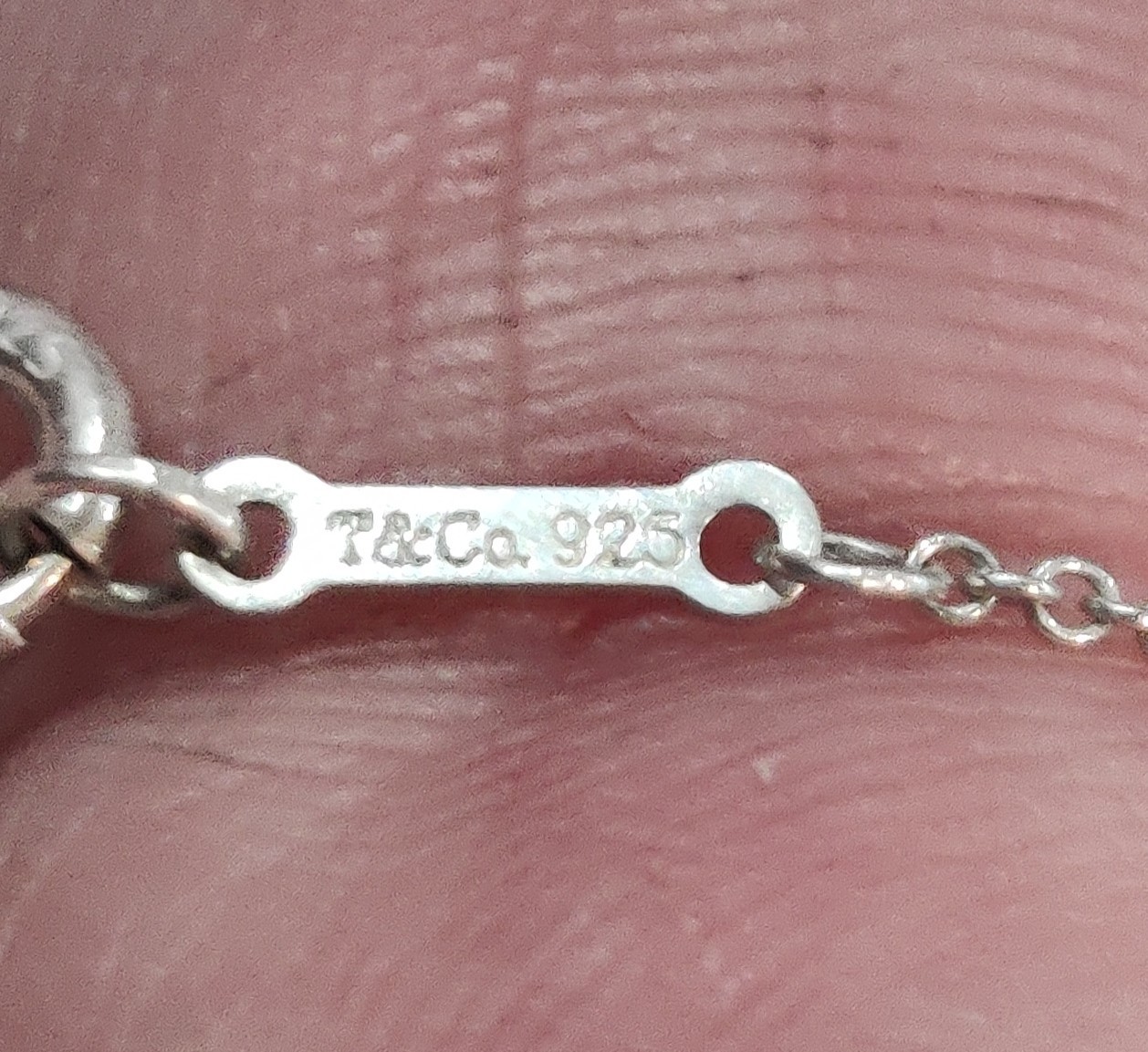 Vintage Sterling Silver Tripoli Necklace Marked T&Co. 925 & ©Paloma Picasso
