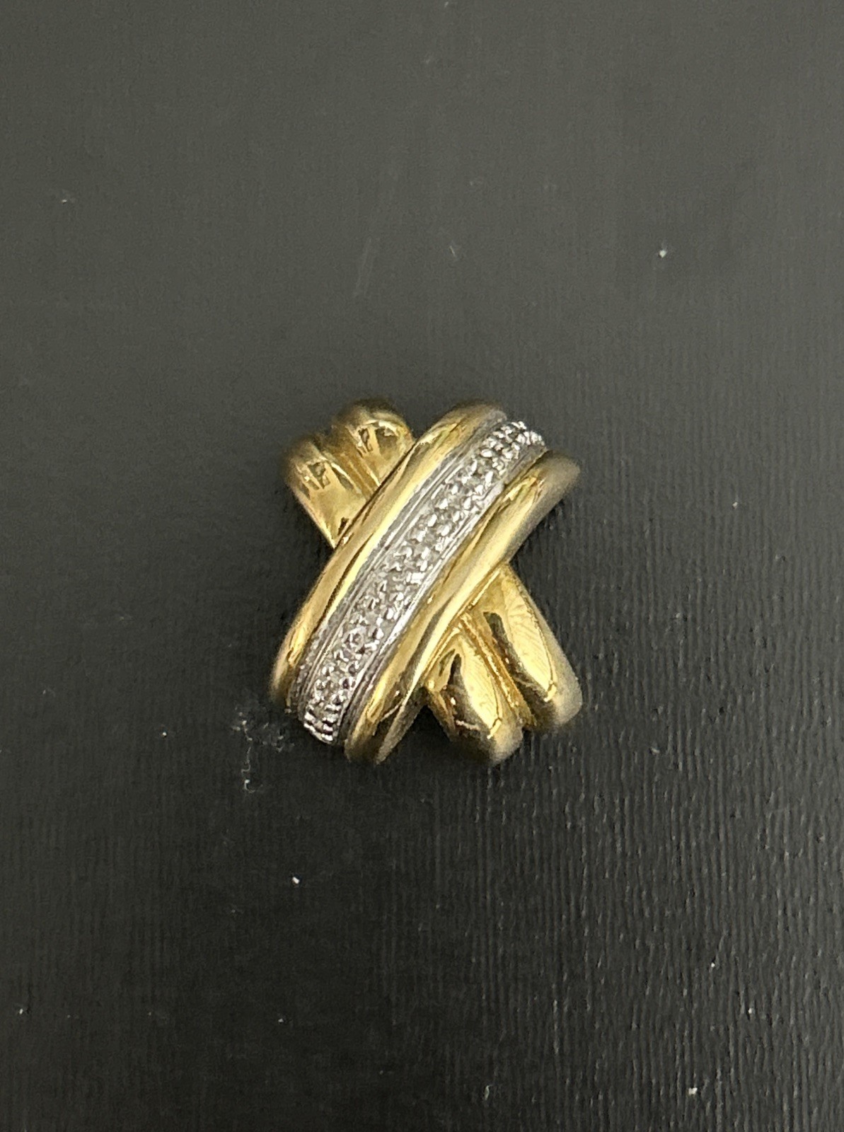 Sterling Silver Gold Plated Two-Tone Pendant 5.72 Grams