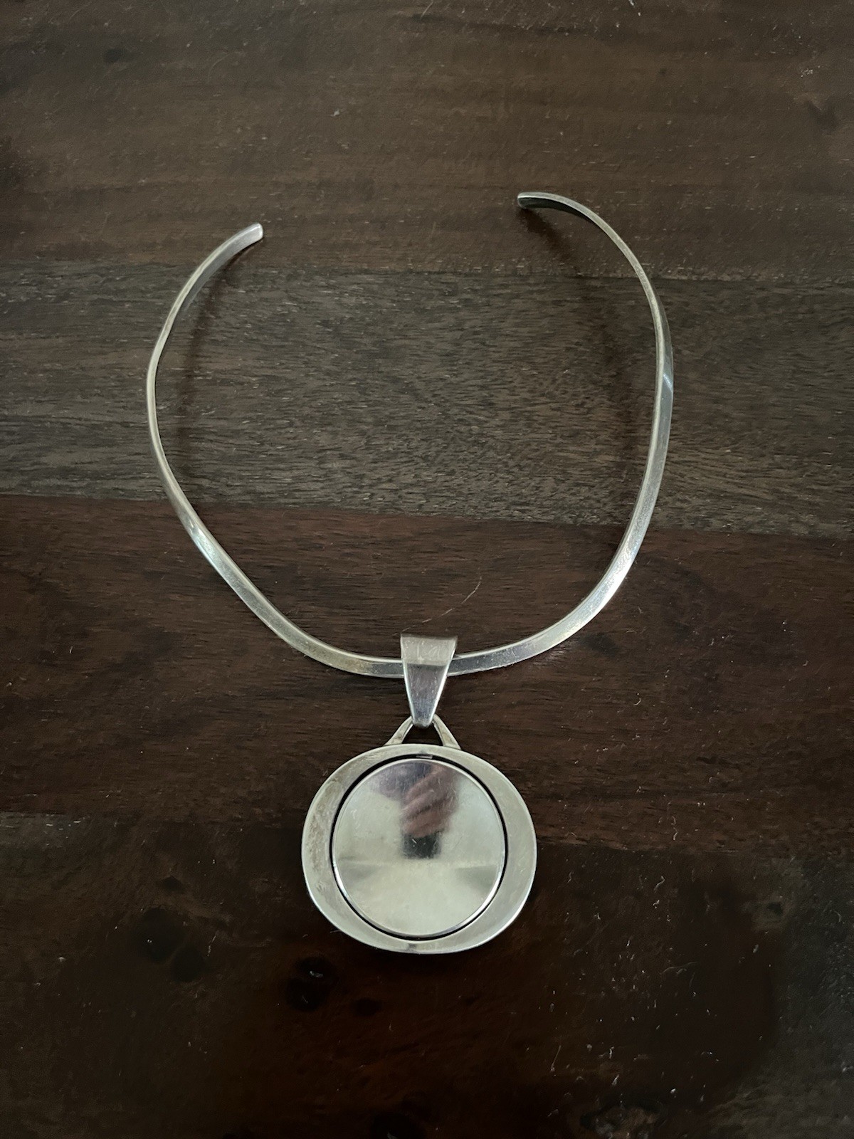 Sven-Erik Högberg Pendant Collar Necklace-1960’s -57 g .925 SGND Made in Sweden