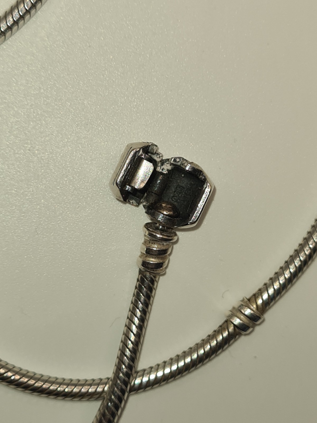 Pandora Snake Chain Necklace Barrel Clasp 45cm, 18 Inches S925 ALE