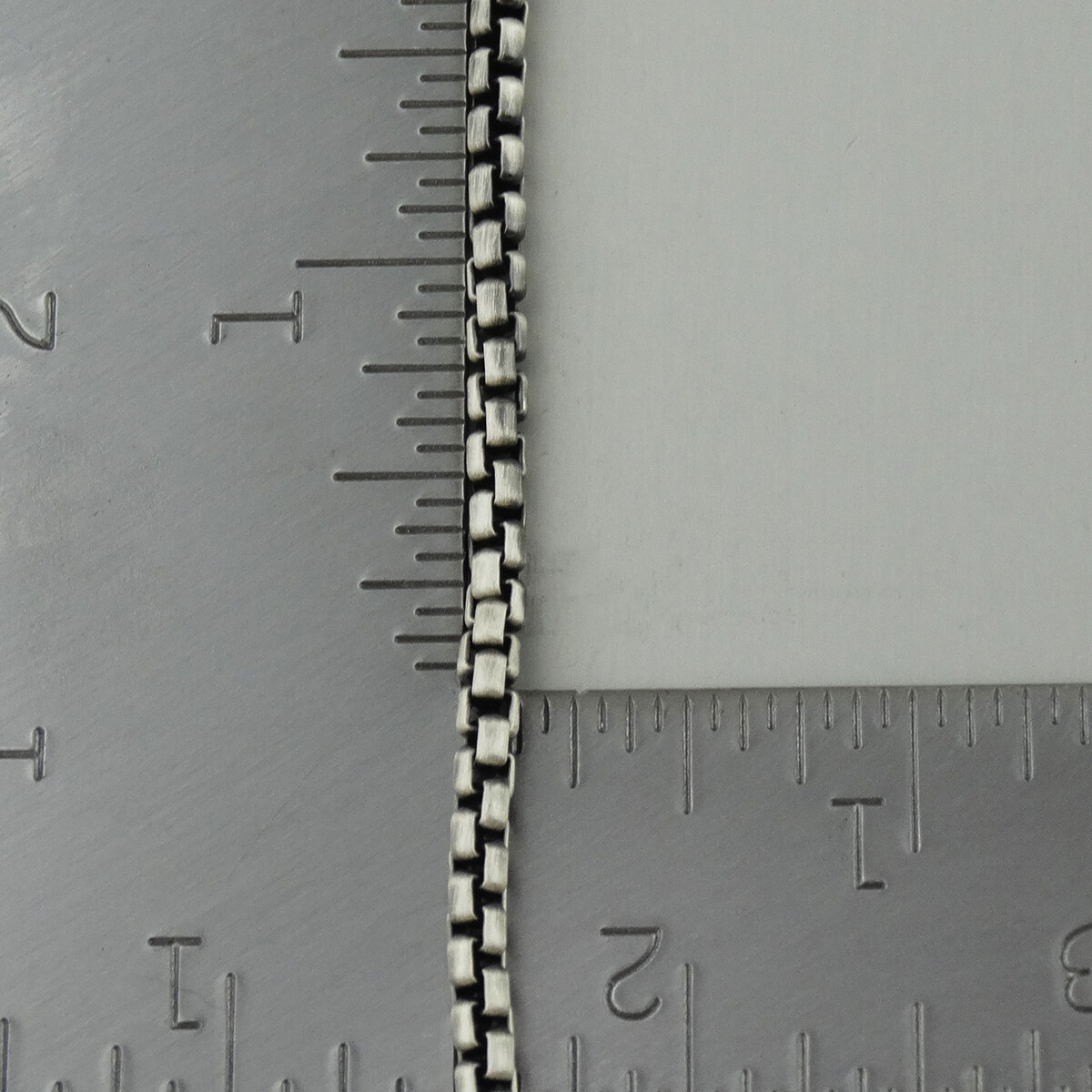 3.5mm Gun Metal Round Box Chain – 925 Sterling Silver-Masculine Mens Thick Heavy