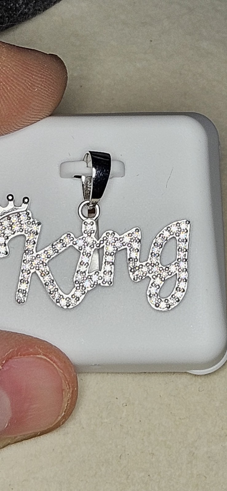 Moissanite Sterling Silver King Pendant 1.50ctw