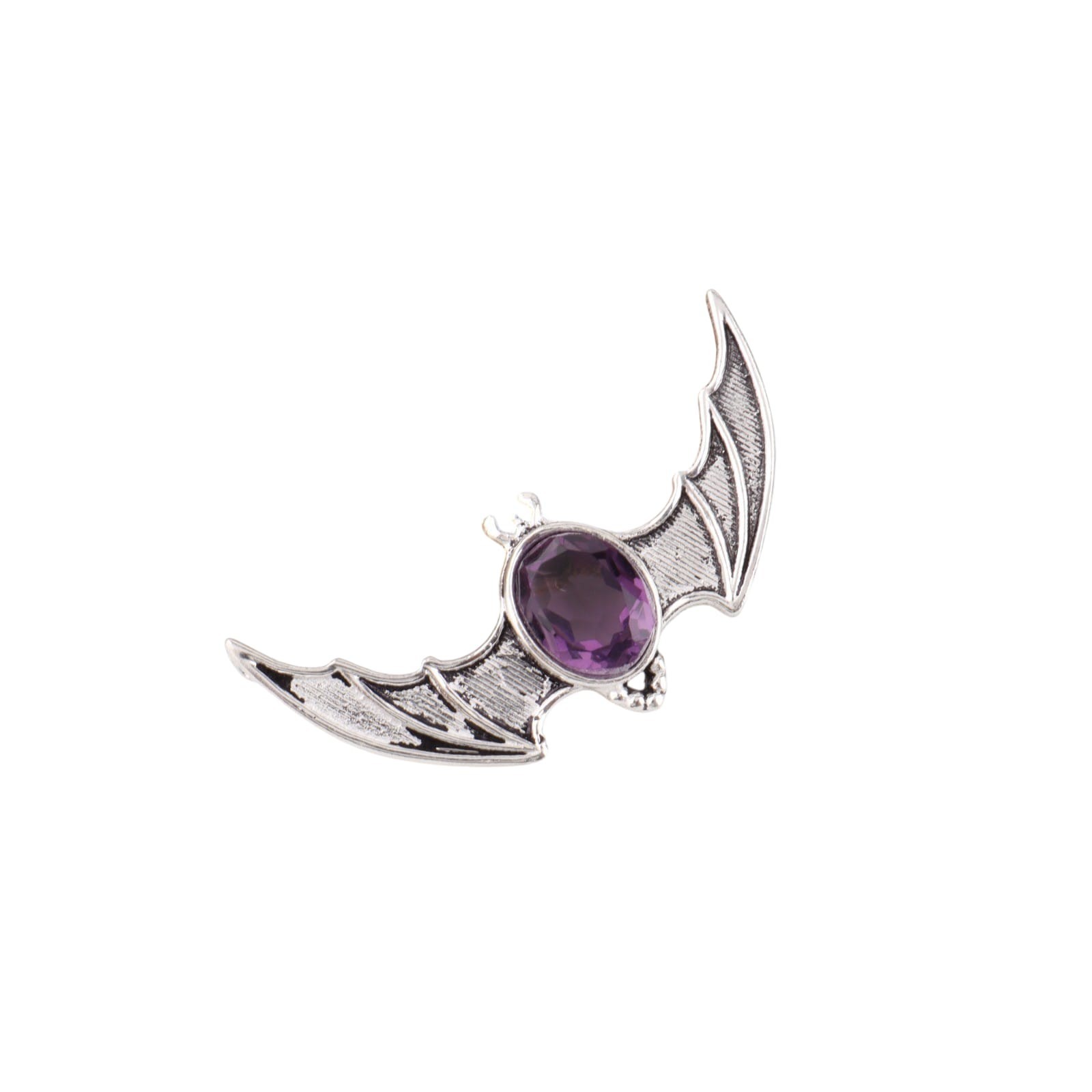 925 Silver & Natural Amethyst Oval Charms Pendant