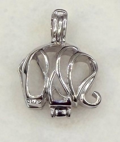 Sterling Silver Pearl Cage Pendant for Necklace Bracelet Nature Animals Insects