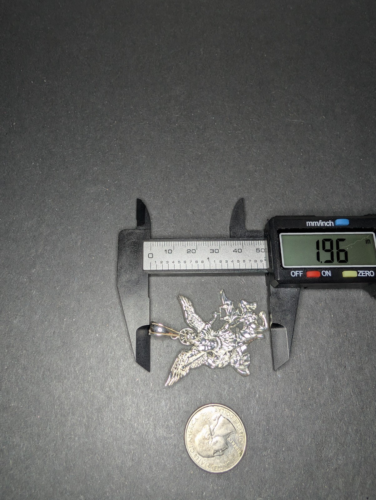 Solid 925 Sterling Silver St. Michael Pendant