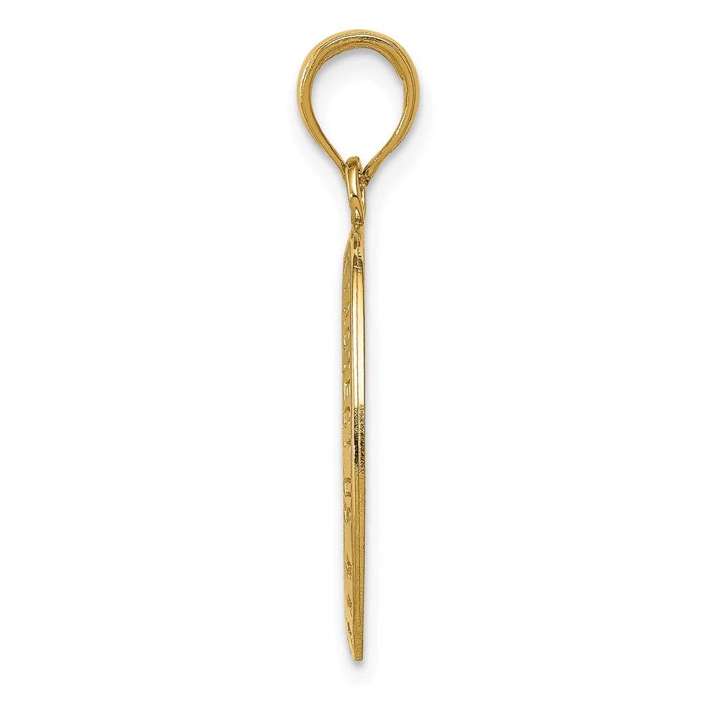 10K / 14K Yellow Gold Saint Christopher Medal Pendant