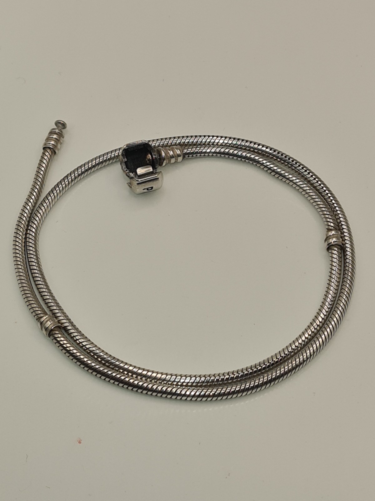 Pandora Snake Chain Necklace Barrel Clasp 45cm, 18 Inches S925 ALE