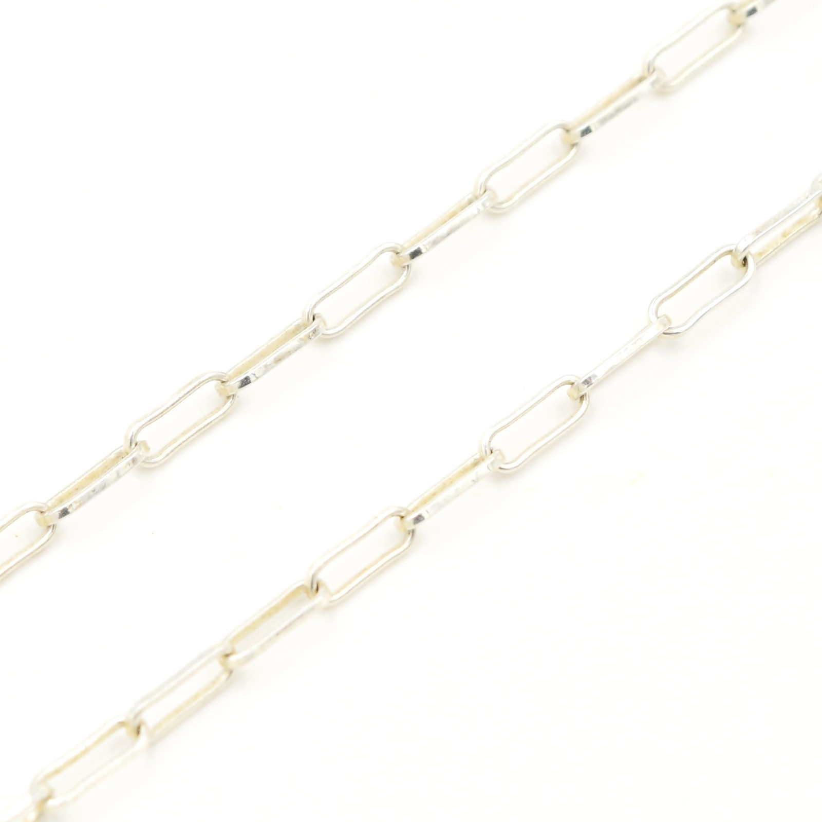 Sterling Silver 925 Milor Italy Paper Clip Chain Necklace 18″ Long