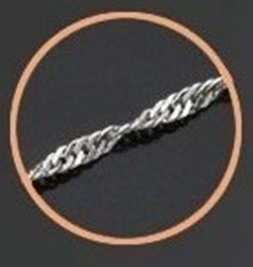 Wave Chain Necklace (1.8mm*) – Sterling Silver – 16″ to 30″ – Made in Italy [GM]