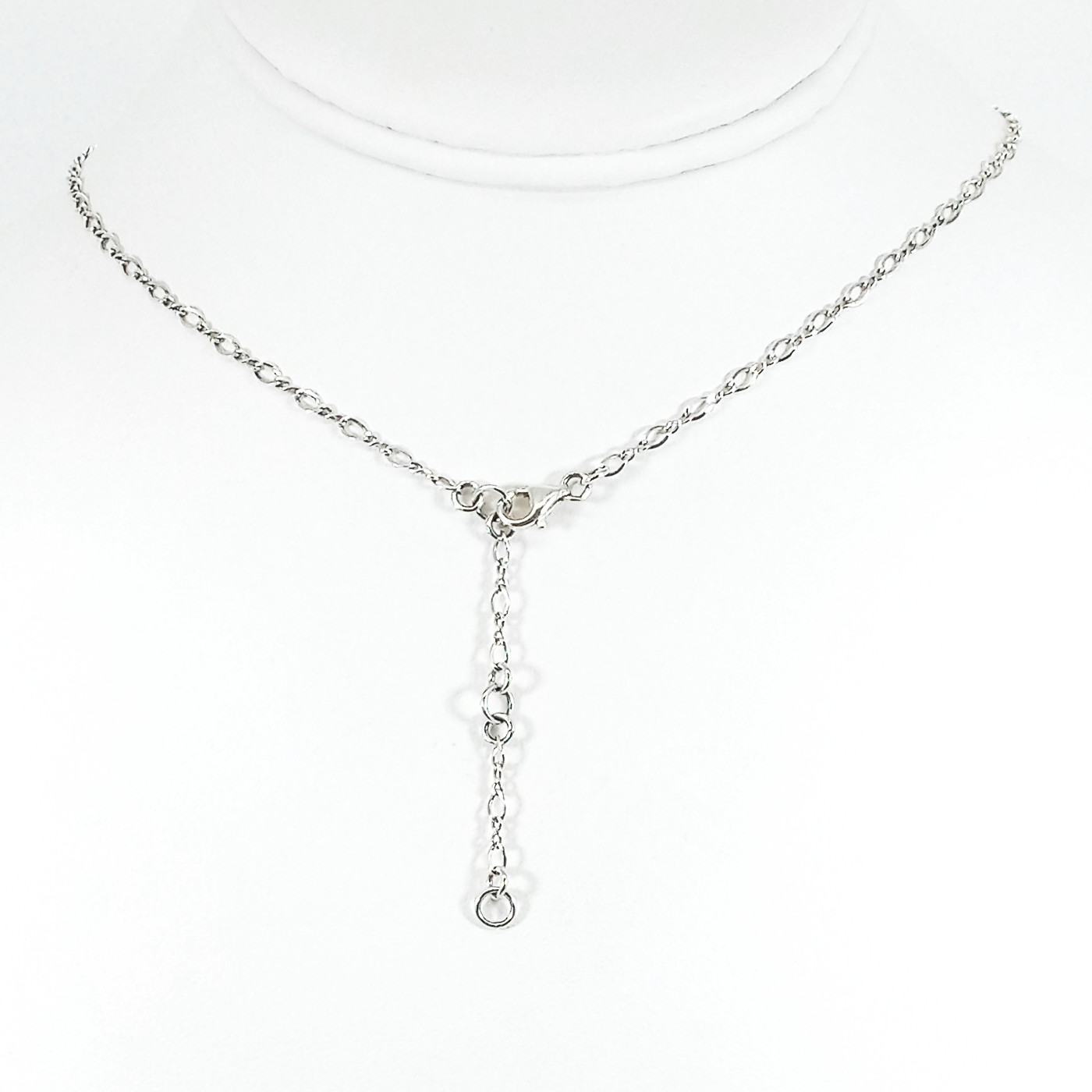 Vintage 925 Sterling Silver Double Rainbow Moonstone Bali Necklace