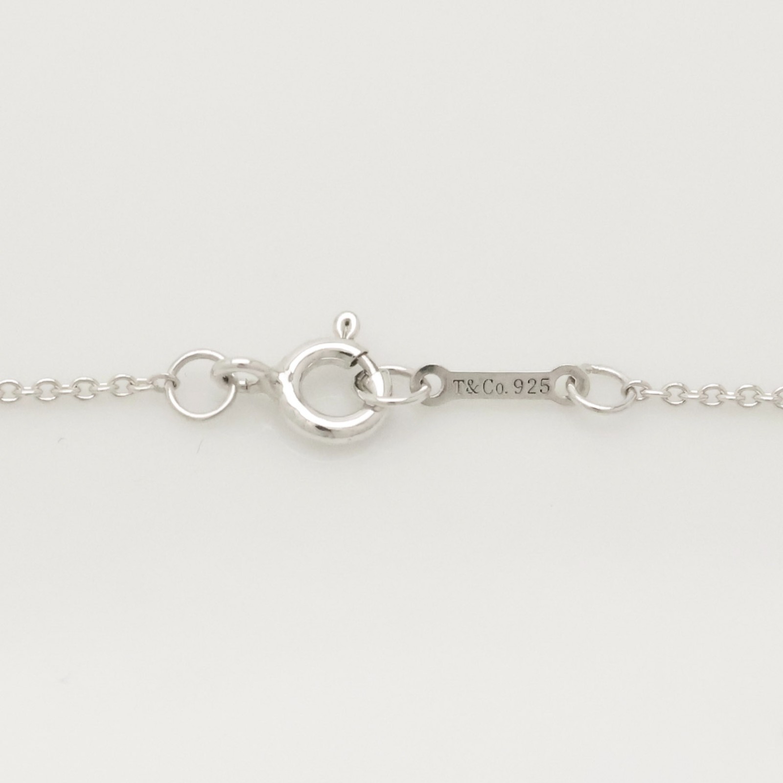 Authentic Tiffany & Co. Crown of Heart Pink Sapphire Necklace 16″ Silver w/Pouch
