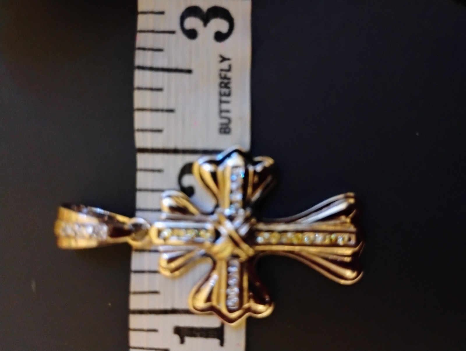 Small THICK CROSS PENDANT – 925 Sterling Silver – NEW!