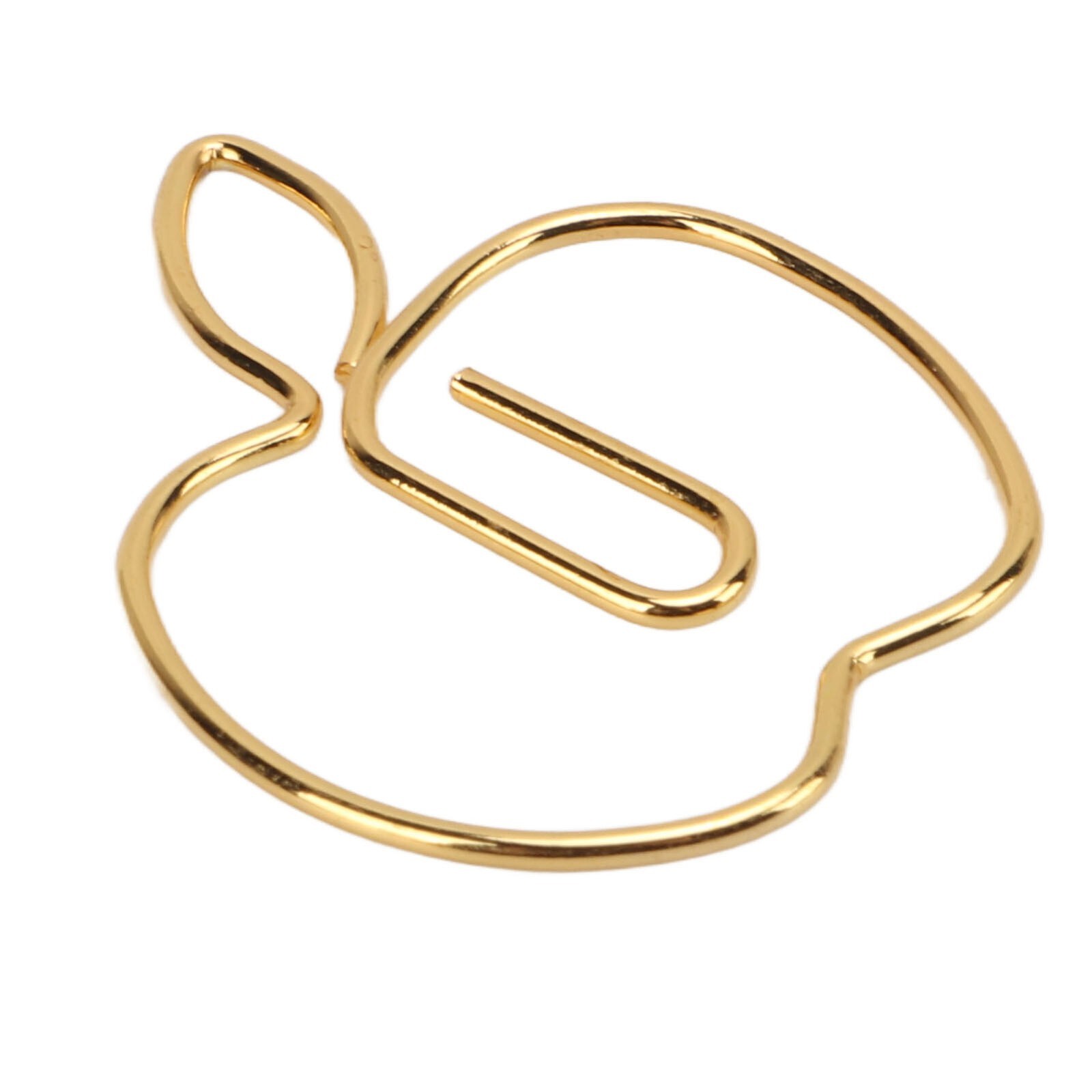 40Pcs Paper Clip Golden Apples Shape Creativity Personality Large Size Craft