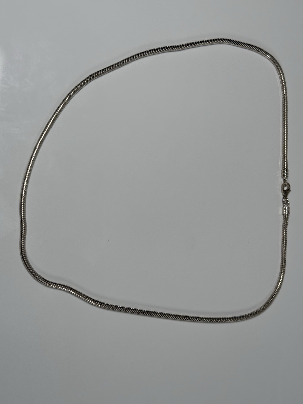 Sterling Silver 925 21.5” Necklace Snake Chain Classic 3mm