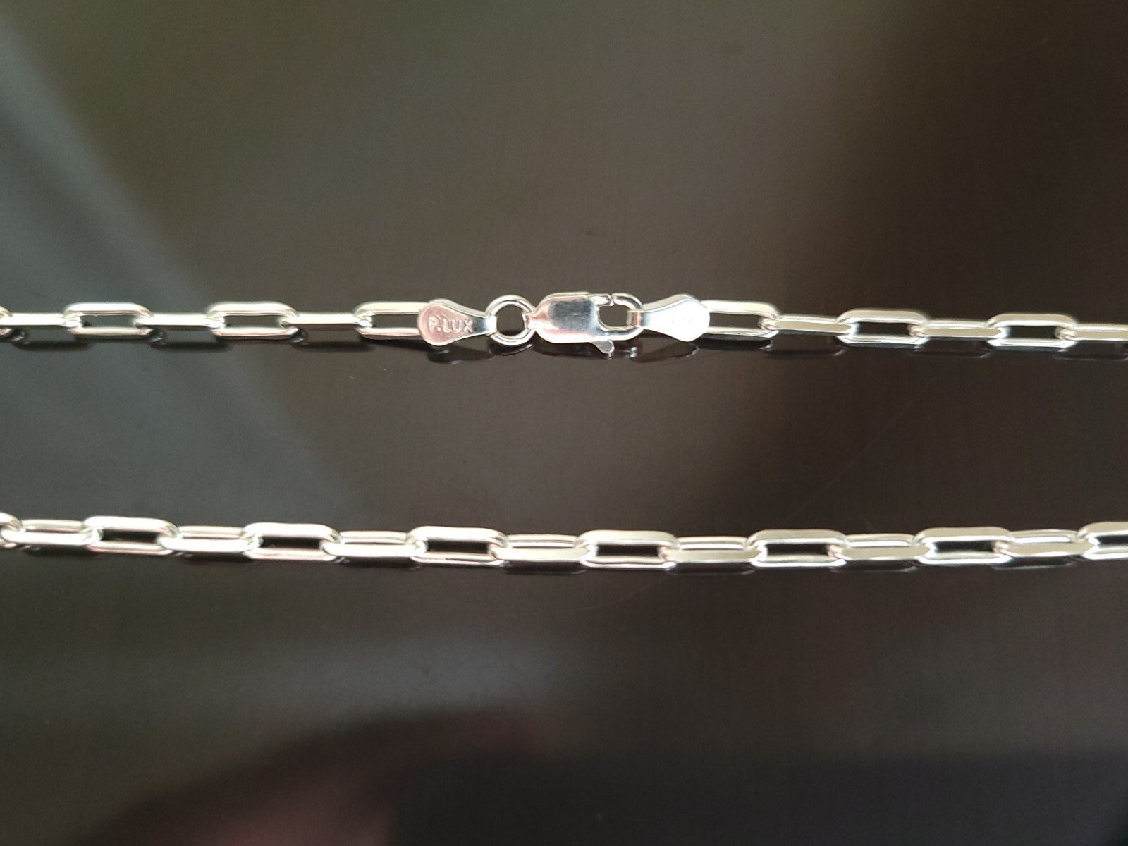 Erick’s Sterling Silver 18 in. long Paper Clip Chain Taxco.925