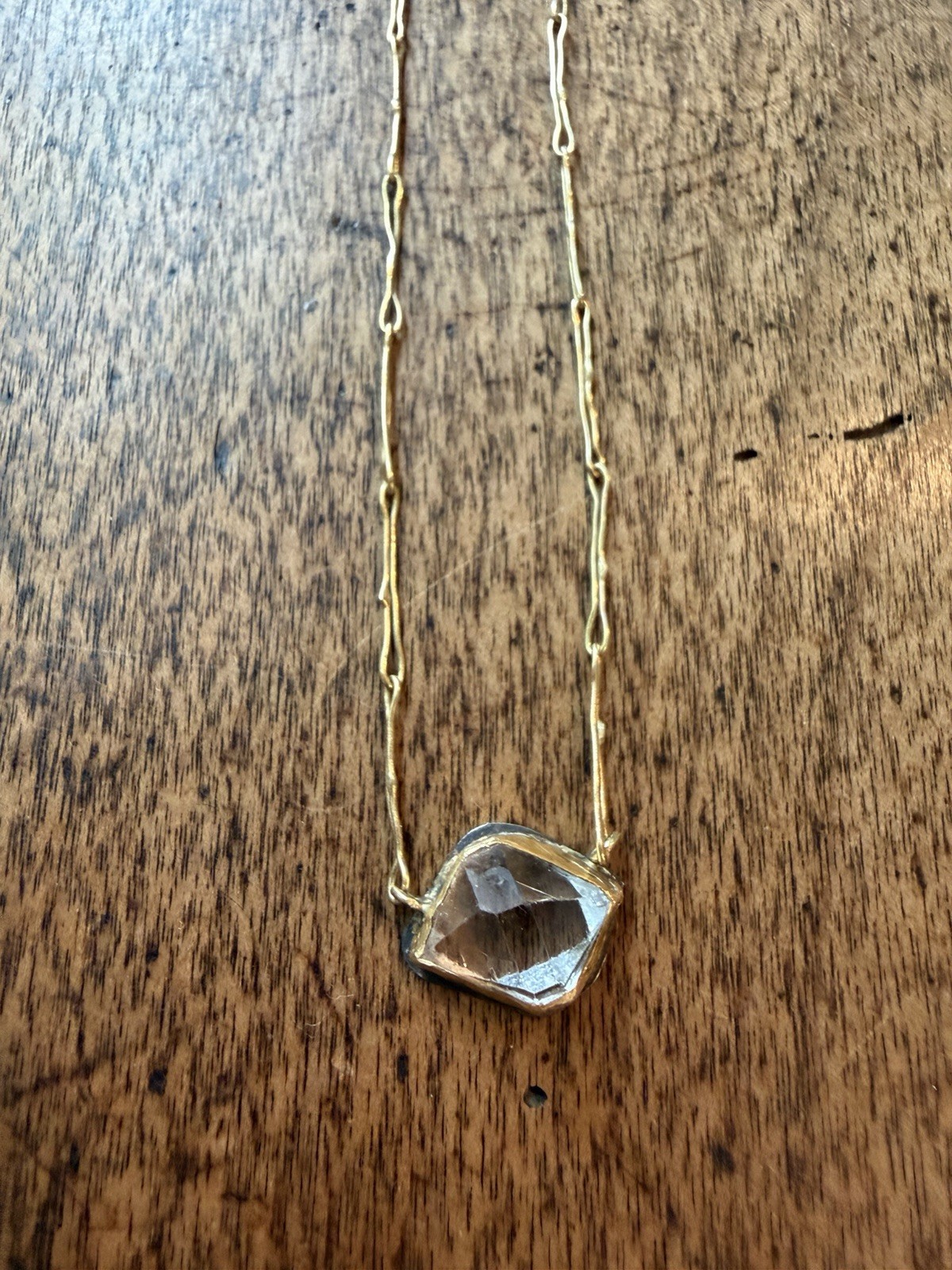 Judy Geib Echo Necklace with Herkimer Diamond