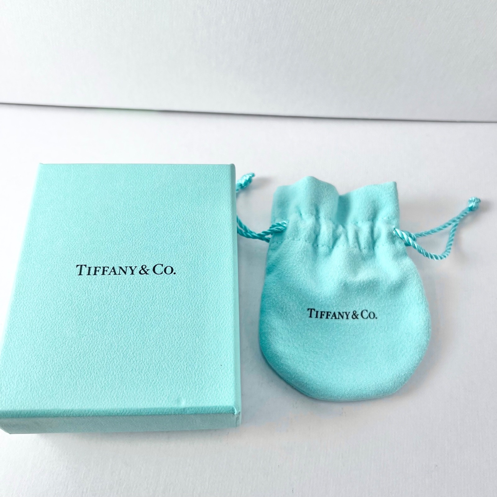 TIFFANY & Co Elsa Peretti Double Open Heart Silver Small Rose Gold Mini Necklace