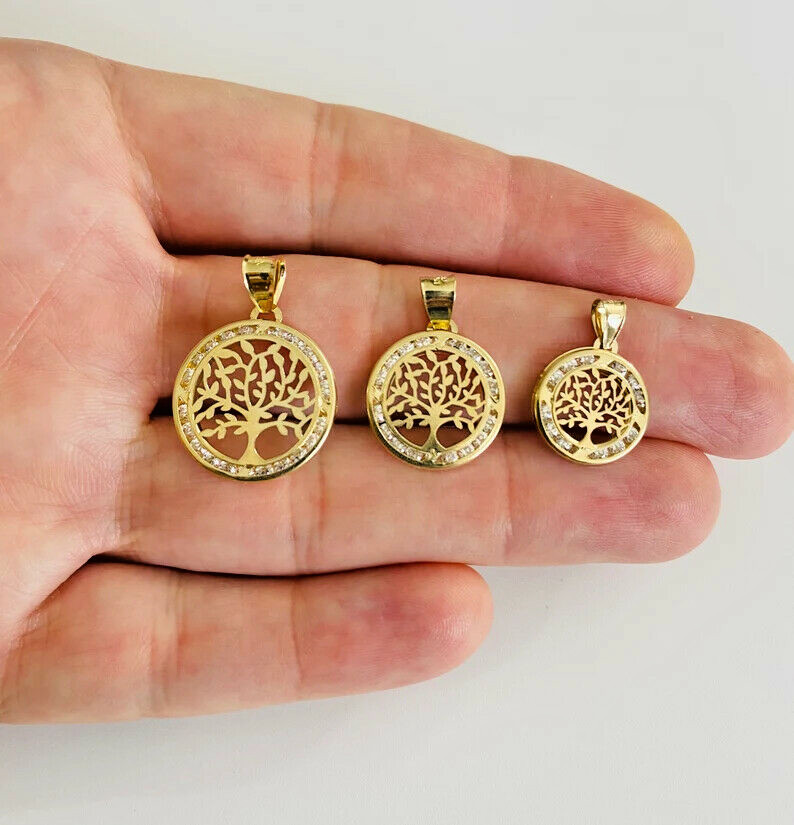 10K Yellow Gold Tree of Life Pendant /10K Dije de Oro Arbol de la Vida – GP90