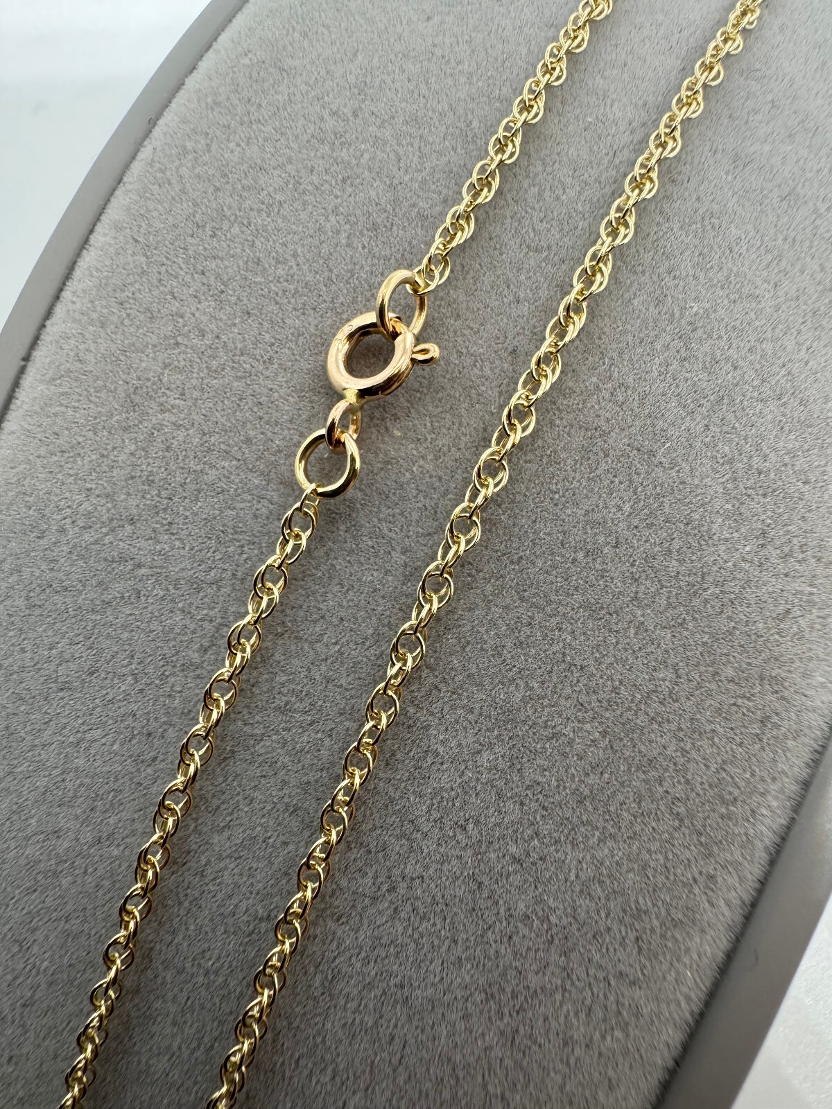 9ct Yellow Gold 1.9mm Prince of Wales Solid Rope 28″ / 70cm Chain (G12R)