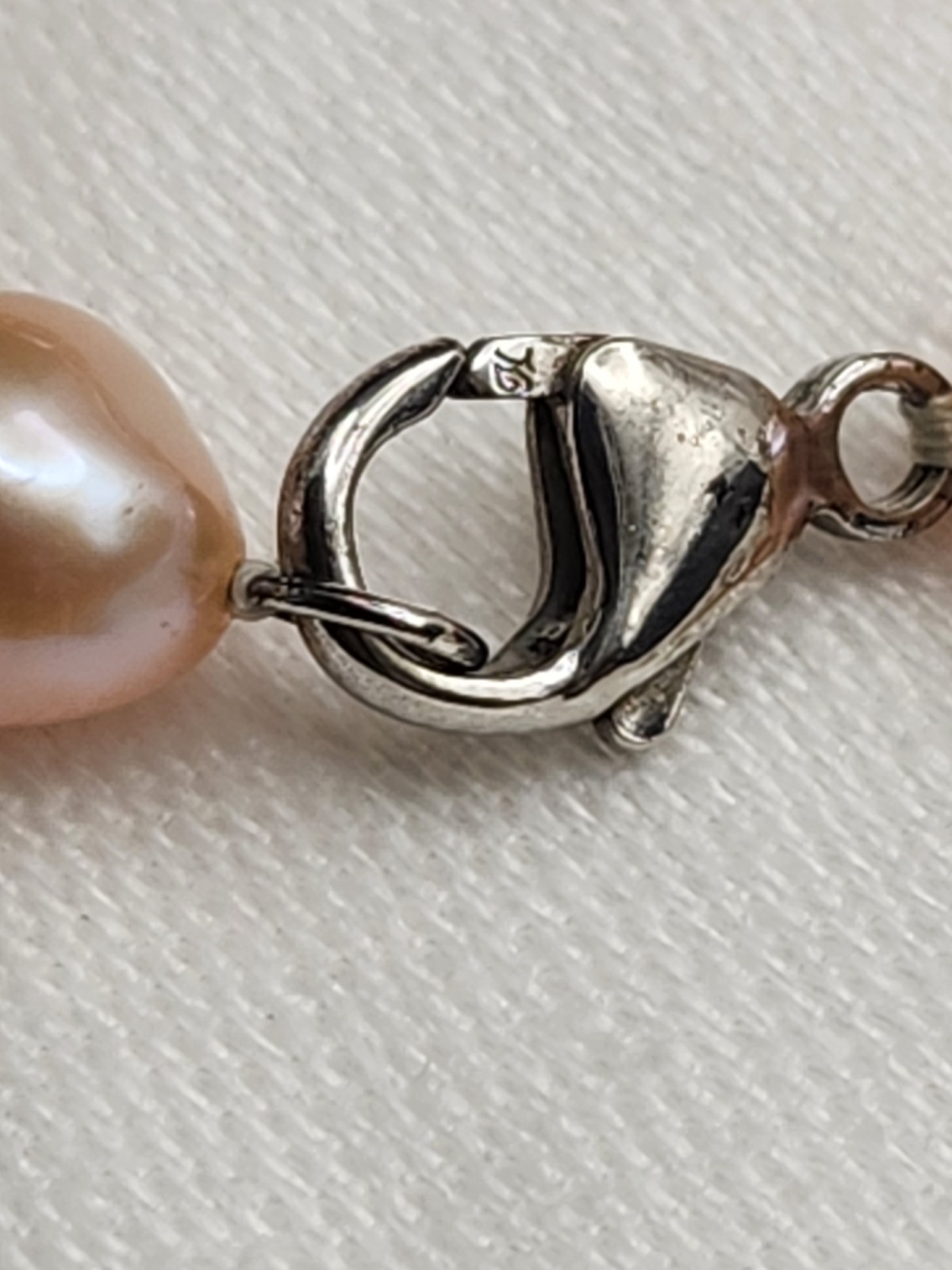 Honora Pink Baroque Pearl Beaded 22″ Strand Necklace Silver Lobster Clasp