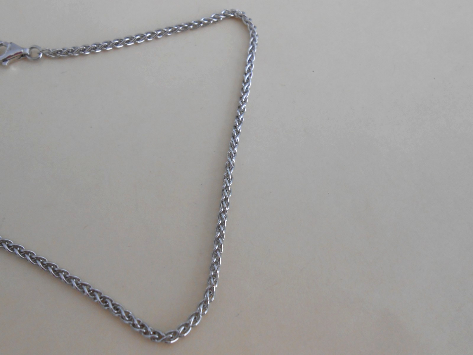 EFFY Sterling Silver 2mm Spiga/Wheat Chain Necklace 18″
