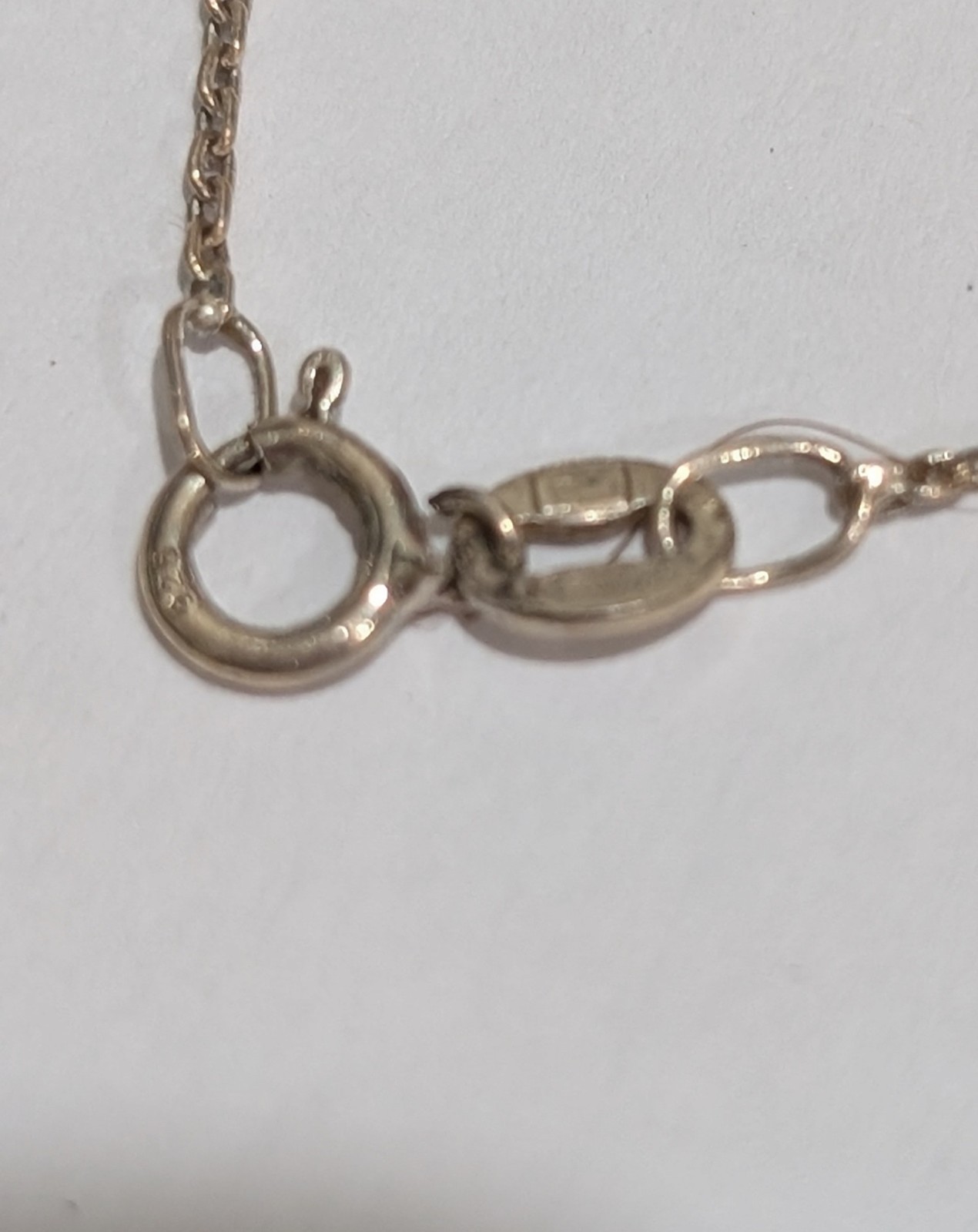 Vintage Sterling Silver Ganesha Two Tone 1″ Pendant 18″ Necklace