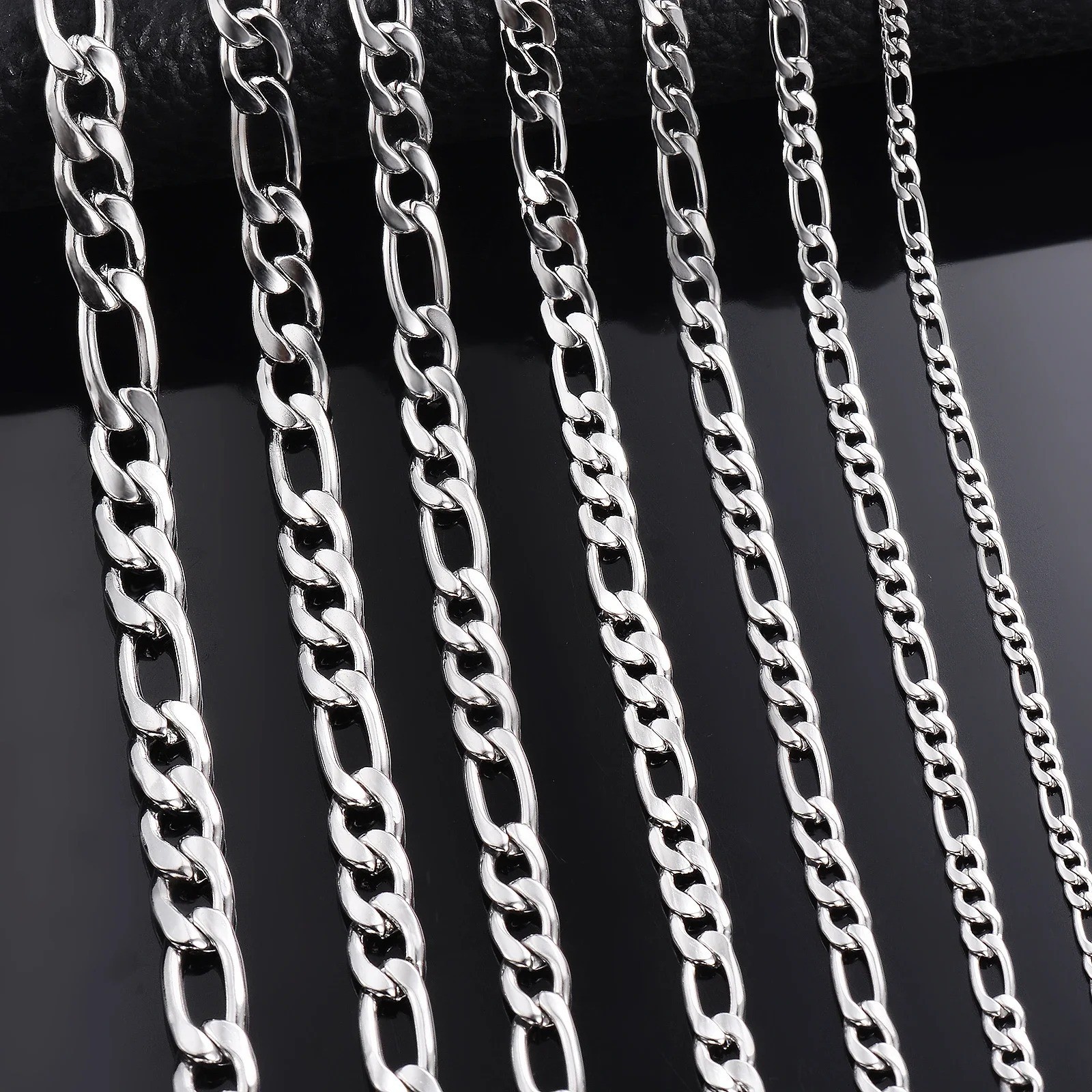 925 Sterling Silver Necklace 2-12mm Width 40-75cm Long Chain Lobster Clasp Men a