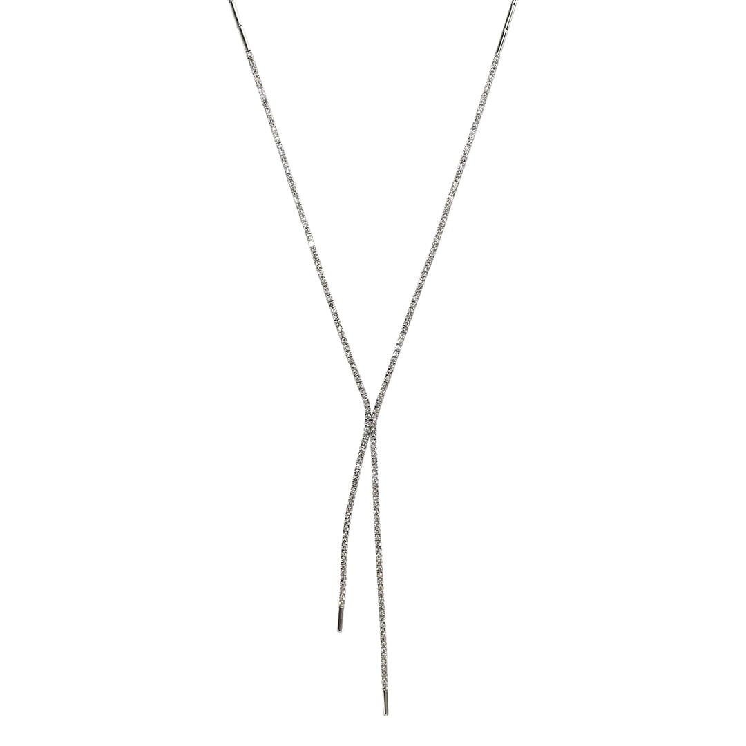 14K White Gold Diamond Necklace 3.00ct