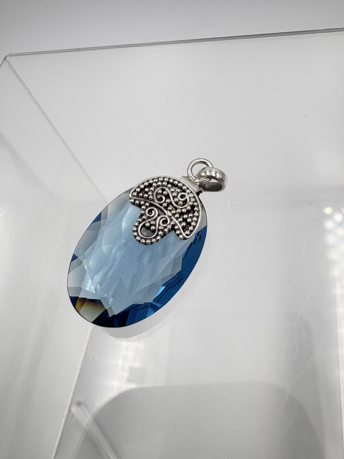 925 Solid Sterling Silver 24CT Genuine Tanzanite Gemstone Pendant – Pendant Only