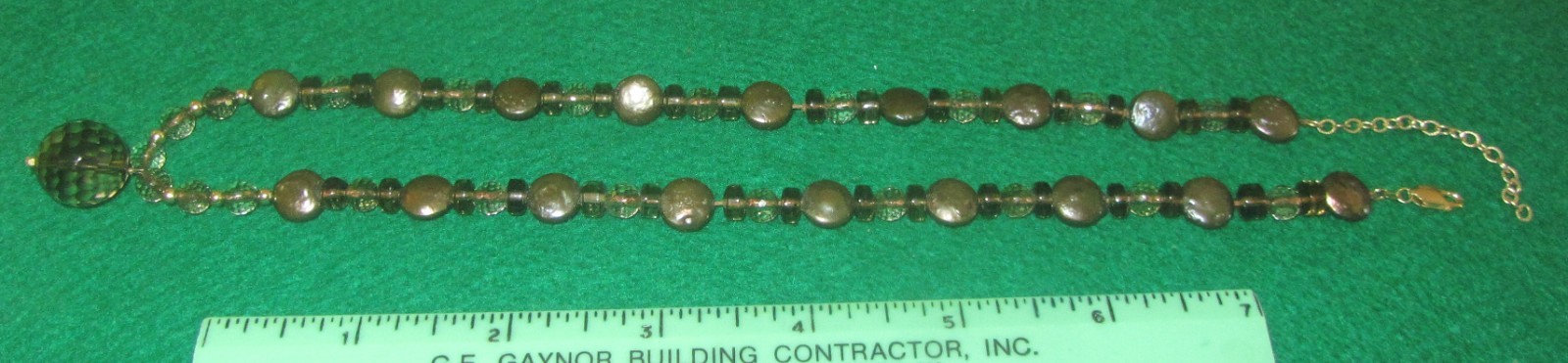 14K gold……. unknown mixed beads necklace