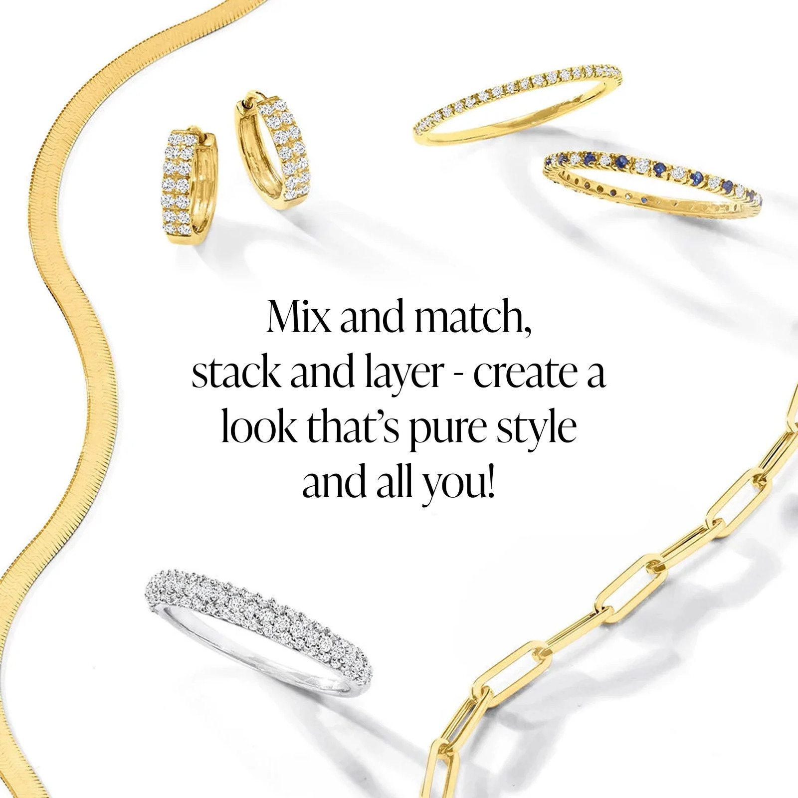 Ross-Simons Multi-Shaped Lab-Grown Diamond Ncklc in 18k Gold Plate 16 inches