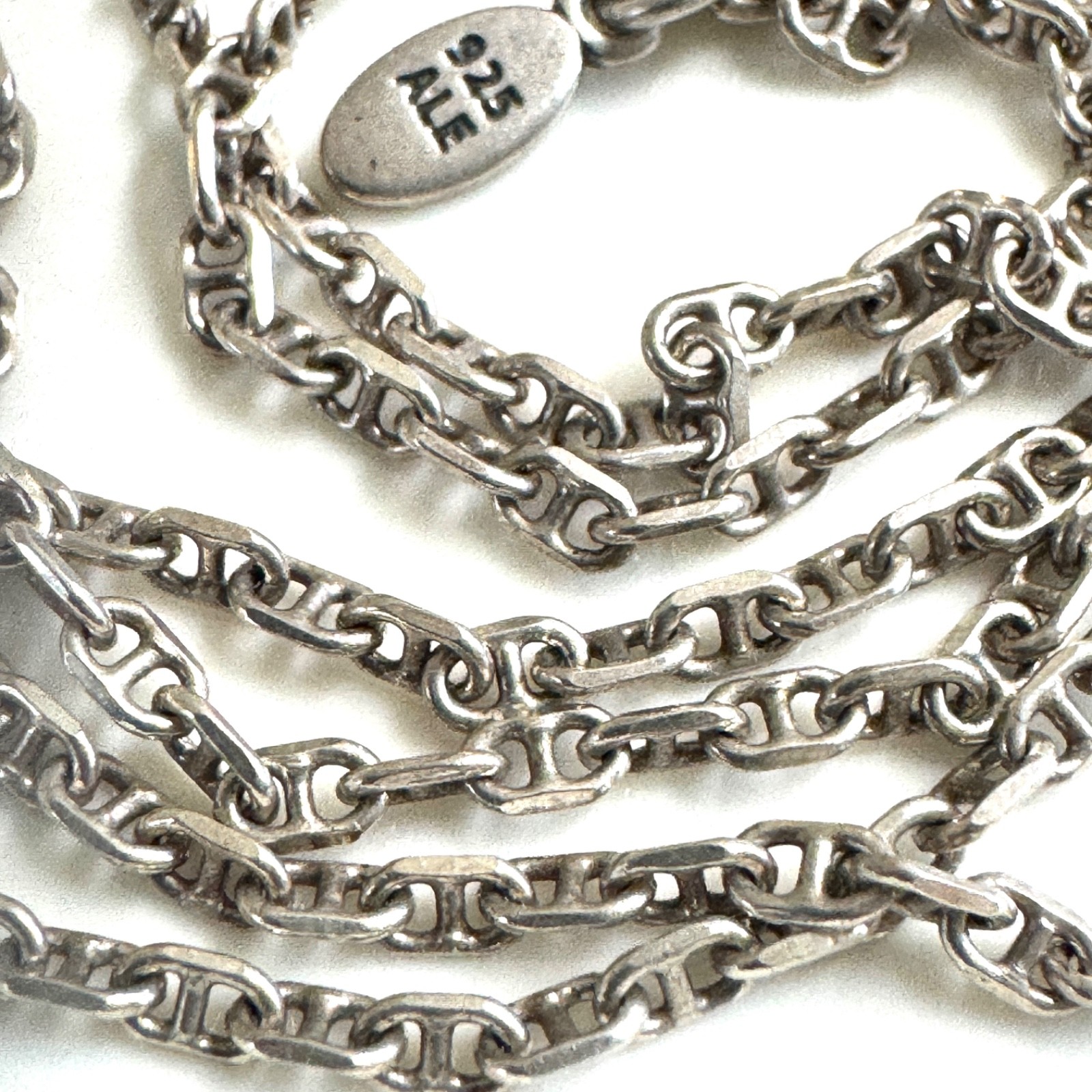 RARE PANDORA Sterling Silver ANCHOR CHAIN NECKLACE 590403 60 cm/24″