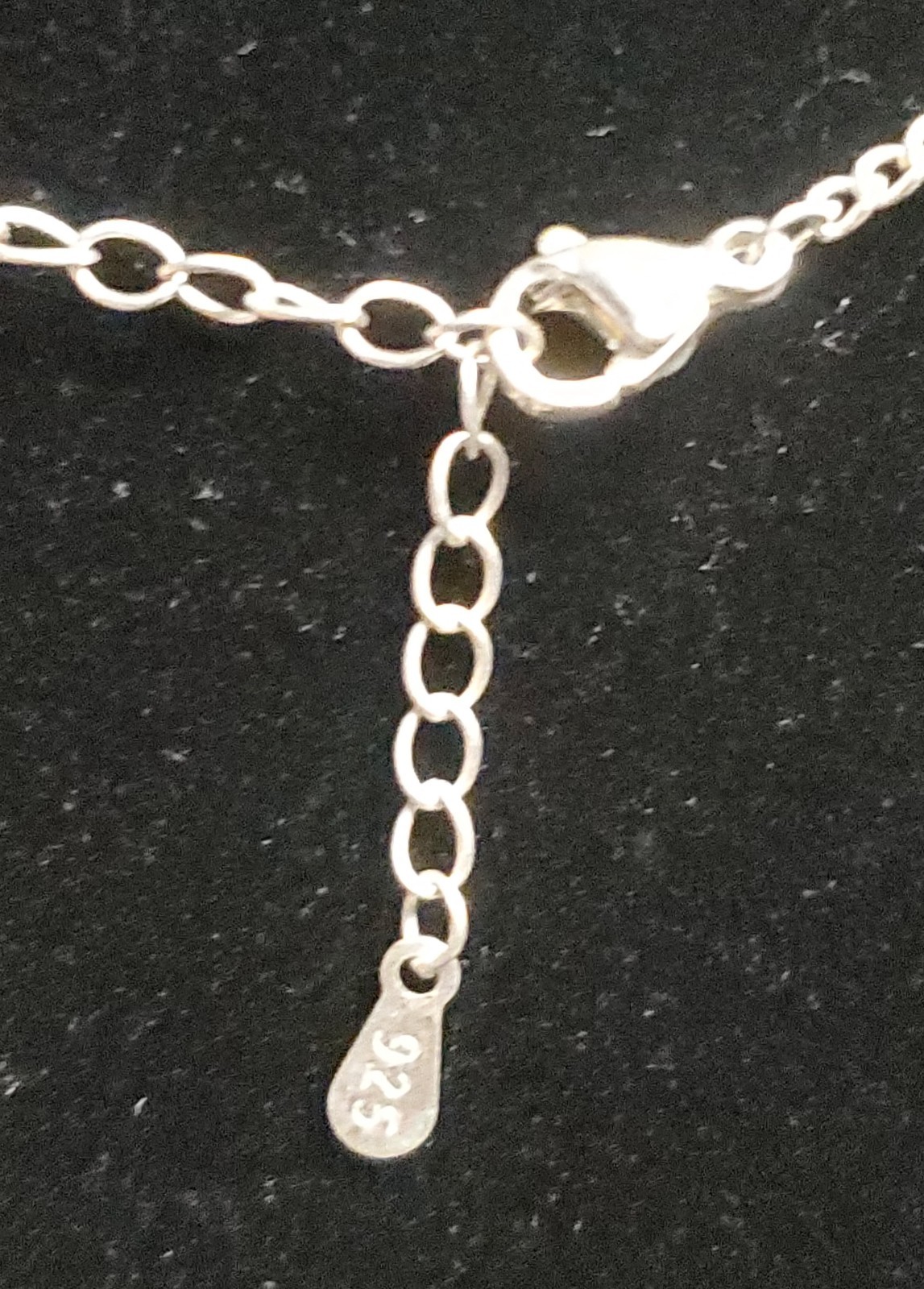 925 Sterling Silver Molten Pearl Pendant Necklace – 17″ Curb Chain + 1″ Extender