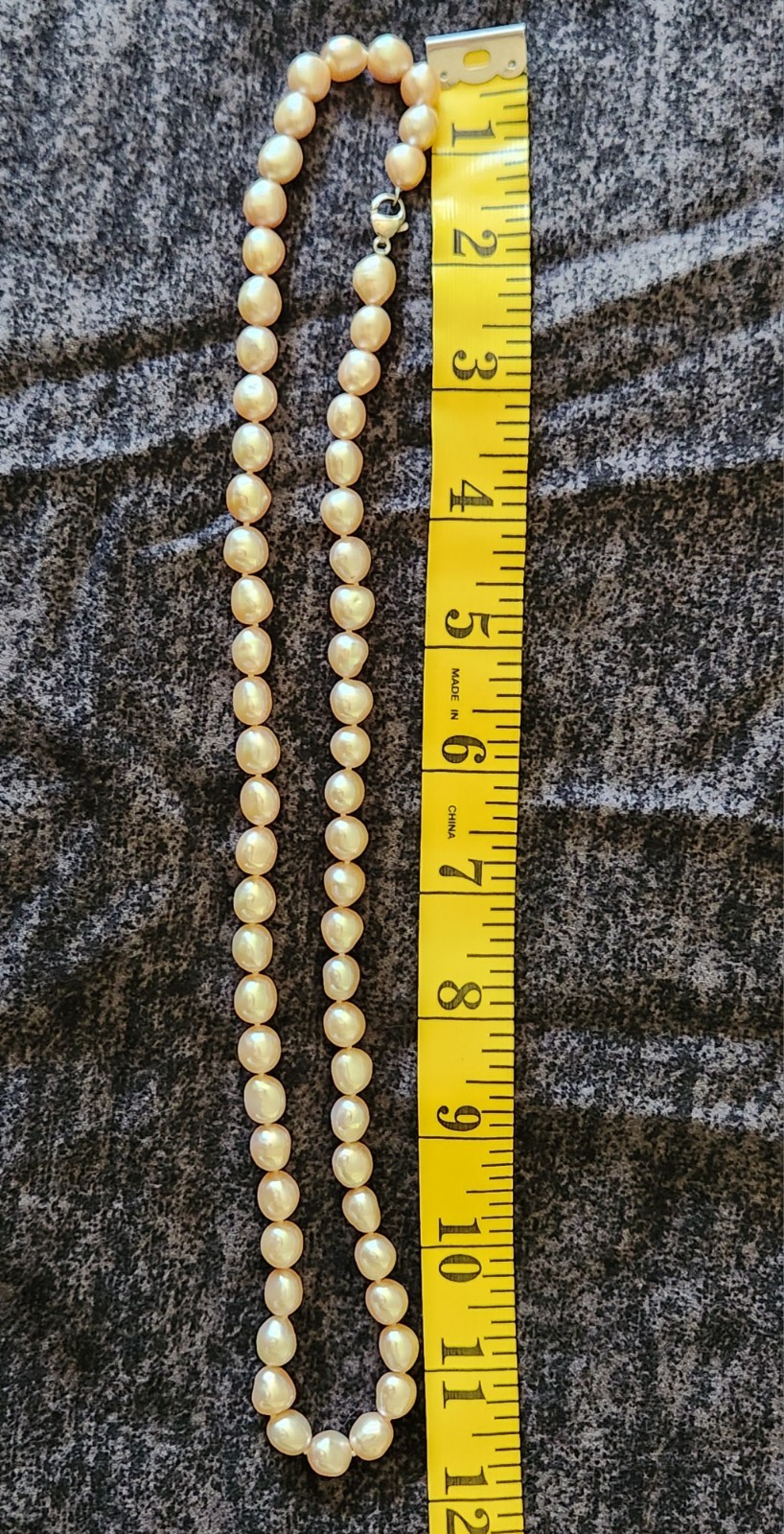 Honora Pink Baroque Pearl Beaded 22″ Strand Necklace Silver Lobster Clasp