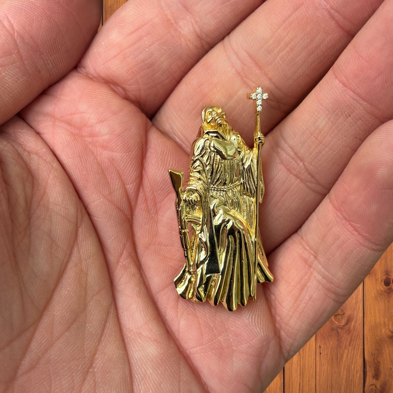 Grim Reaper Pendant – 925 Sterling Silver or 14k Gold Vermeil or Rose Vermeil