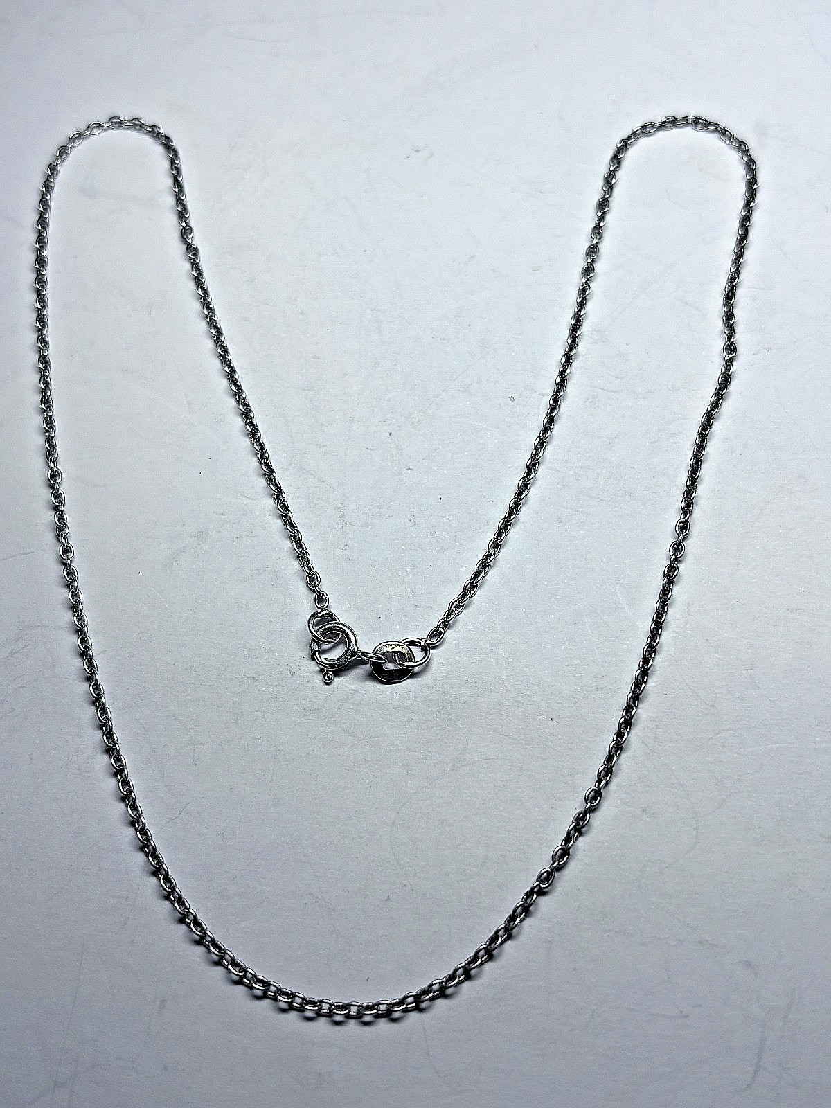 Sterling Silver Cable Chain Necklace 2.1g 16in