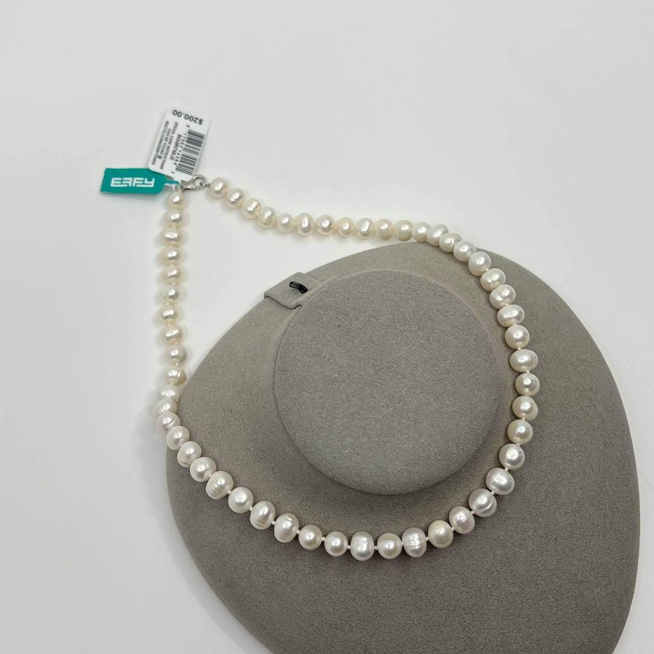 NWT $200 EFFY White Pearl Necklace Genuine Freshwater Pearl Necklace for Women