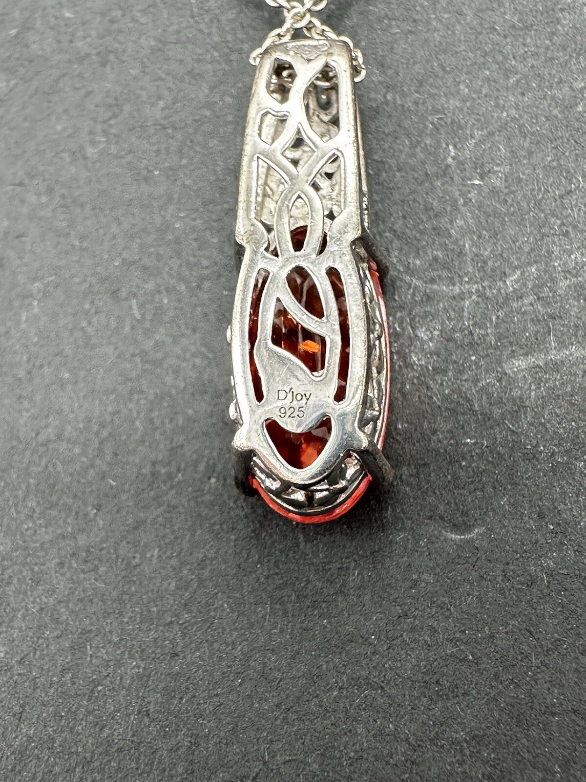 Padparadscha Quartz Pendant Necklace