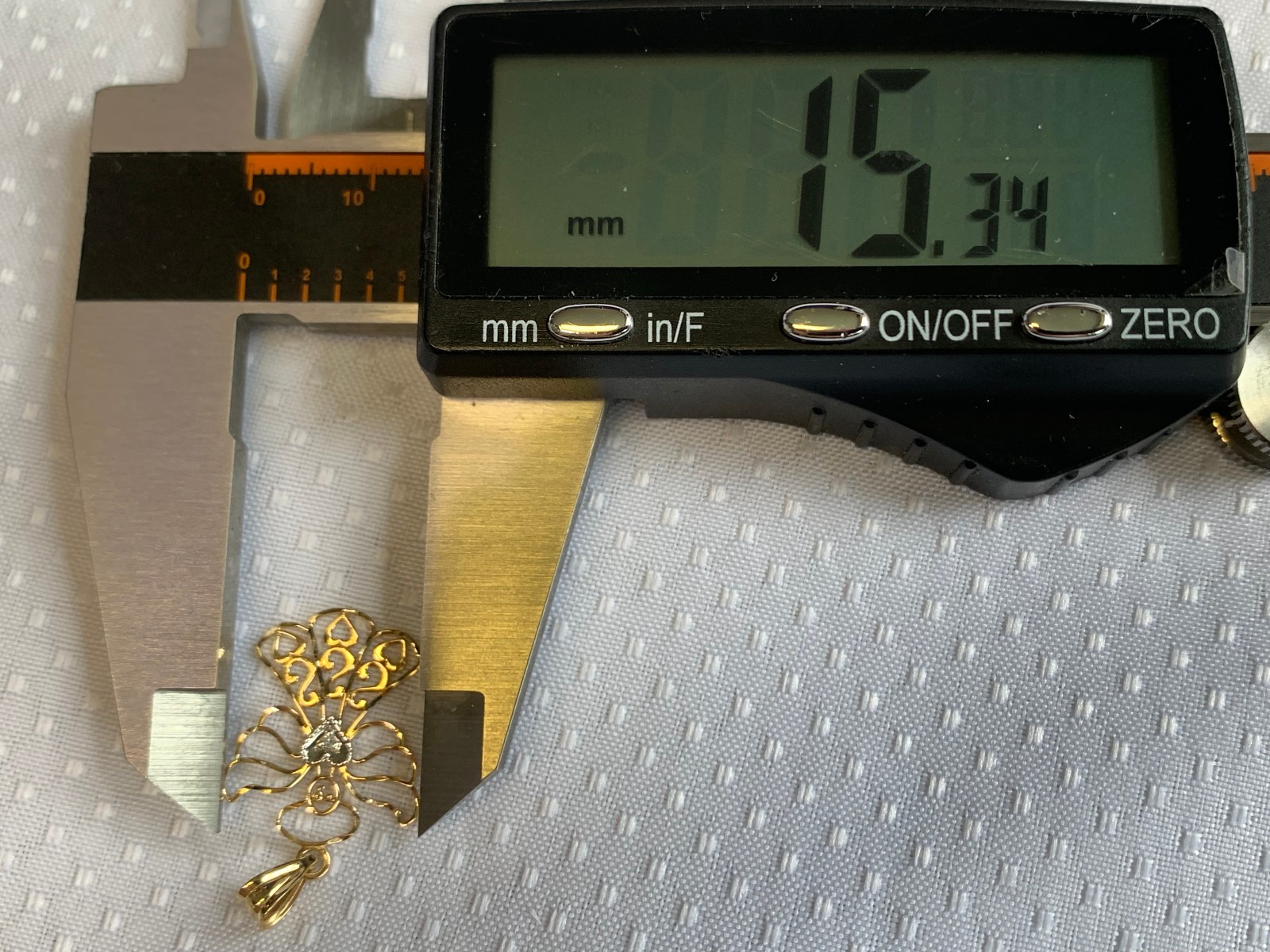 14K Yellow & White Gold Angel Charm .61g Fine Jewelry Michael Anthony Pendant