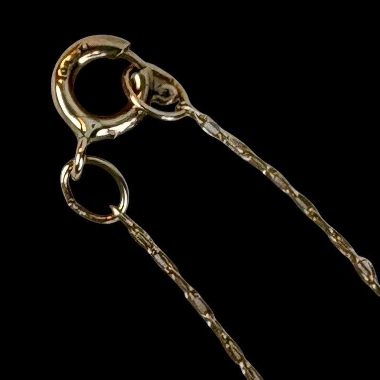 Chain GOLD 20” 10k Vintage Necklace Yellow Dainty Oval Paperclip Chain .4g