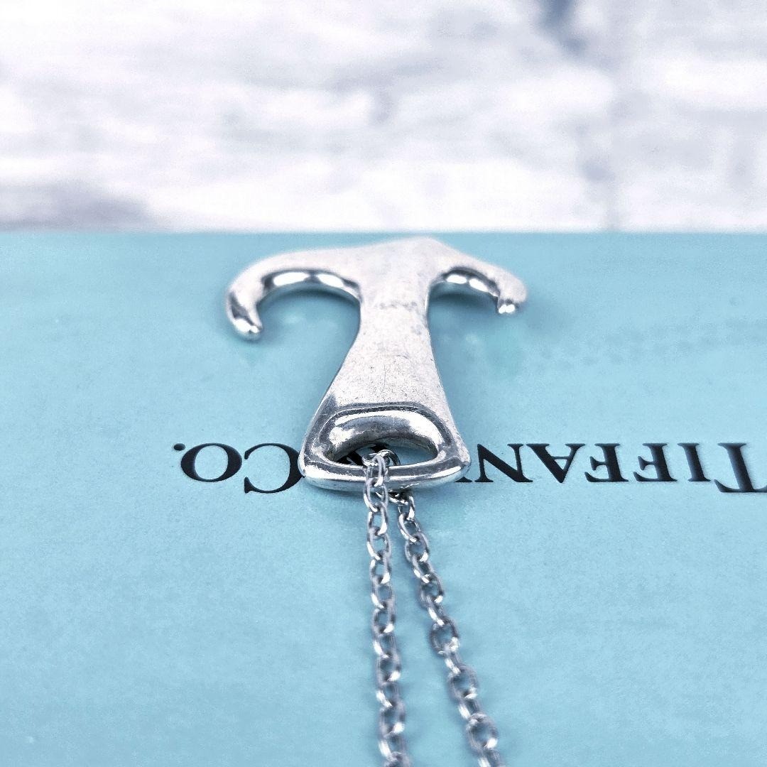 TIFFANY & Co Elsa Peretti Anchor Pendant Necklace Silver Generic Steel Chain