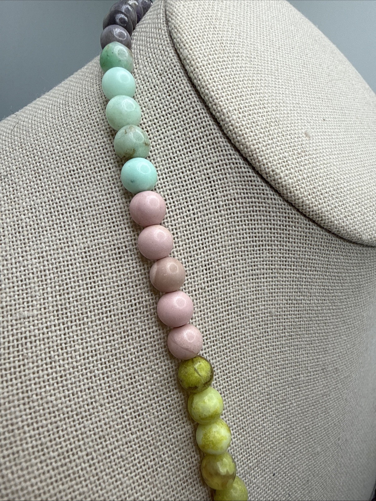 Jay King Natural Pastel Opals Around The World Sterling Silver Beaded Necklace