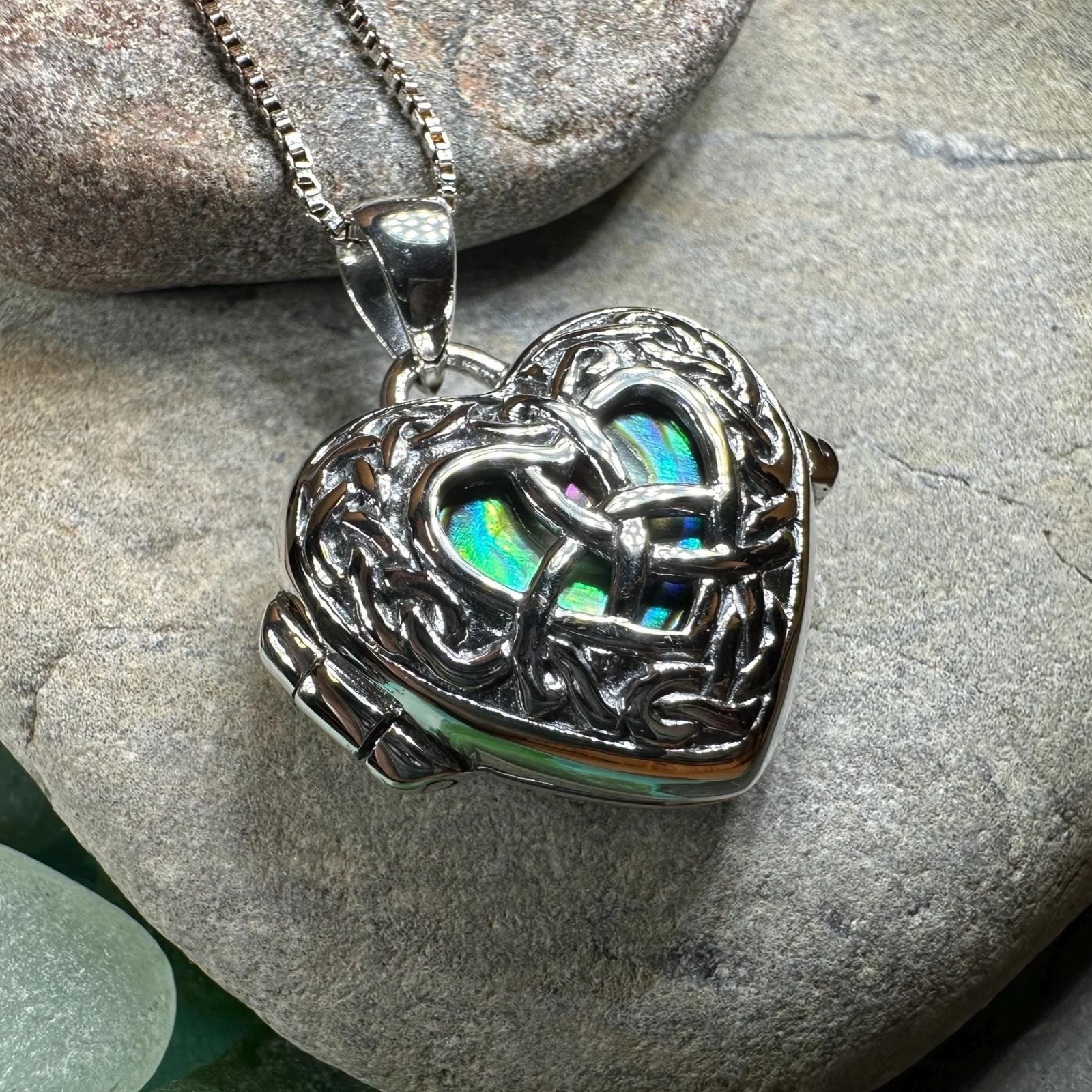 Adoration Trinity Knot Locket Necklace