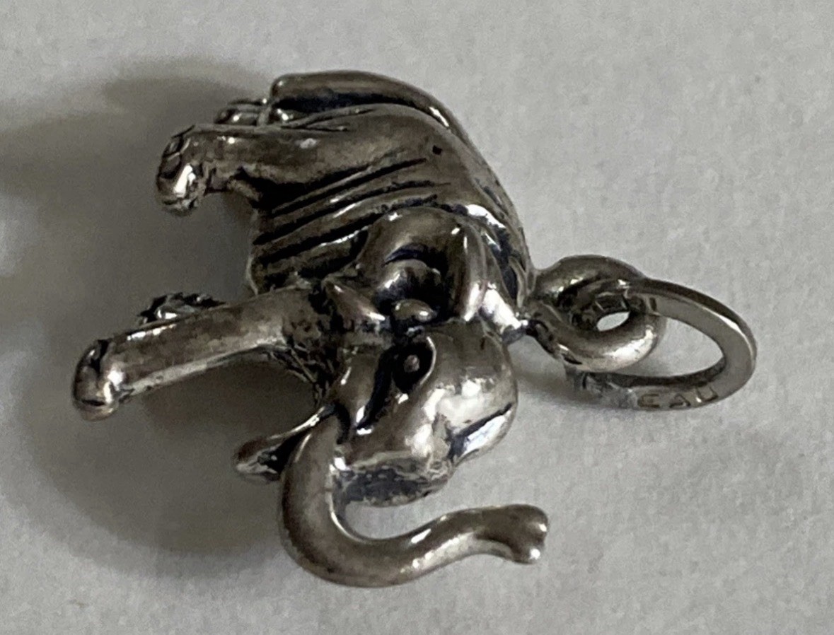Beau Sterling Silver 925 Elephant Charm Pendant Animals